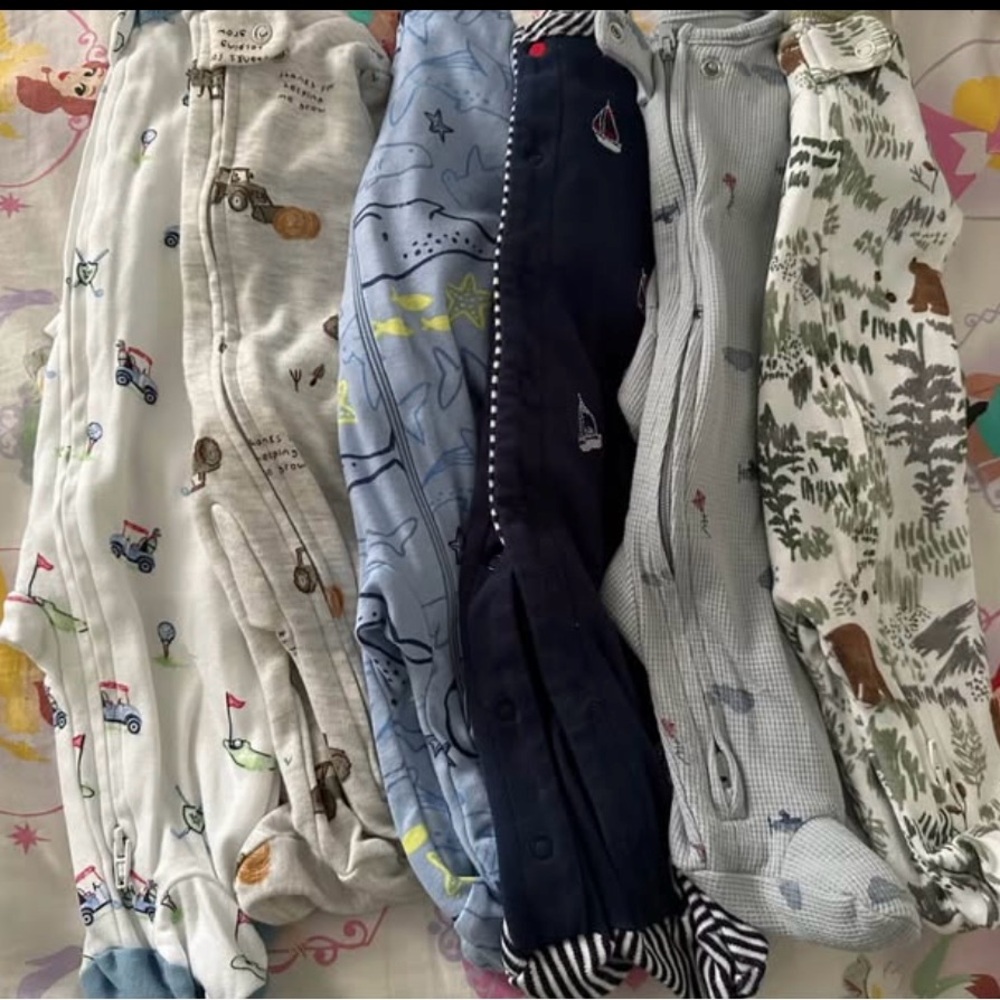 Assorted Baby Footed Pajamas